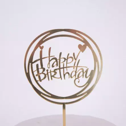 HAPPY BIRTHDAY-KAKUN KORISTE - Valmiit kakkukoristeet - 0060 - 2