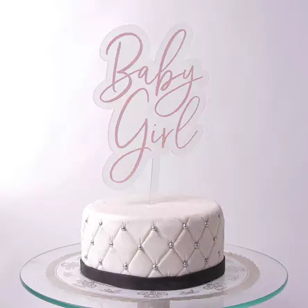 BABY GIRL-KYLTTI - Valmiit kakkukoristeet - 0052 - 1