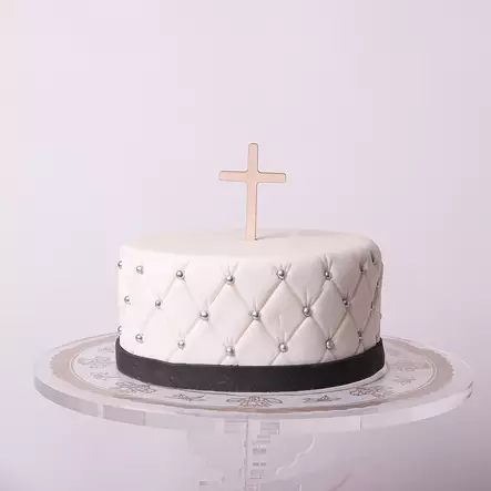 PUINEN RISTI-KAKUN KORISTE - Valmiit kakkukoristeet - 0042 - 1